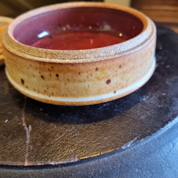 Mid-Century Modern Japanese Ceramic Trinket Dish w/ Fish Lid Signed - Picture 12 of 13